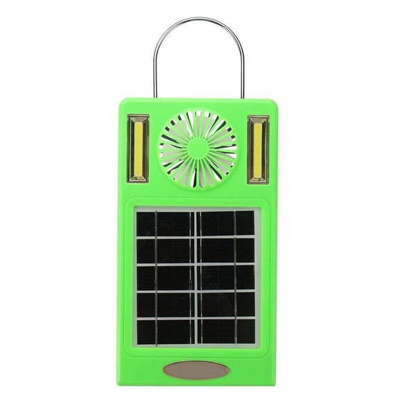 Solar Powered Emergency Light with a Mini Fan FA-GB007