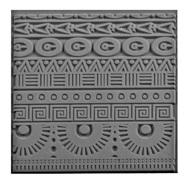 Cernit Texture PlatePlate - 9x9cm - Geometrics