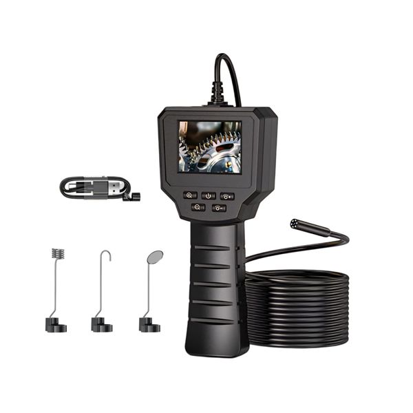 5M Waterproof Endoscope with 2.4'' HD Screen &amp; 8 LED Inspection Camera