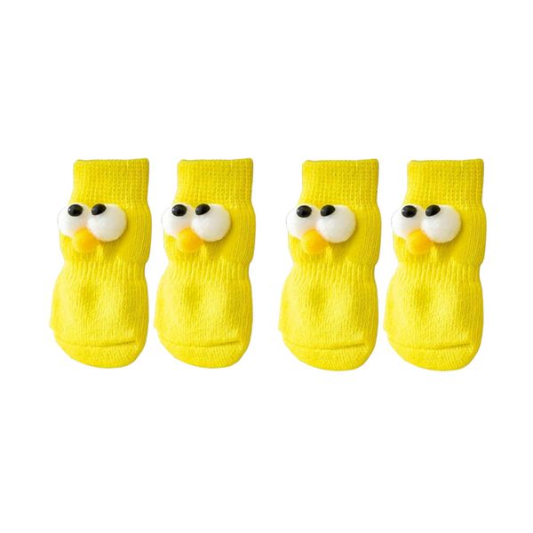 Adorable 3D Googly Eyes Pet Socks - 2 Pairs