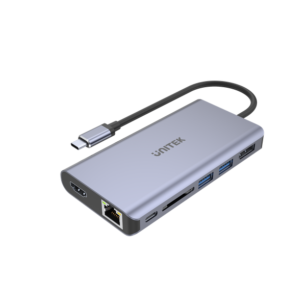 uHUB 7-in-1 USB-C Ethernet Hub With Dual Monitor, 100W Power Delivery