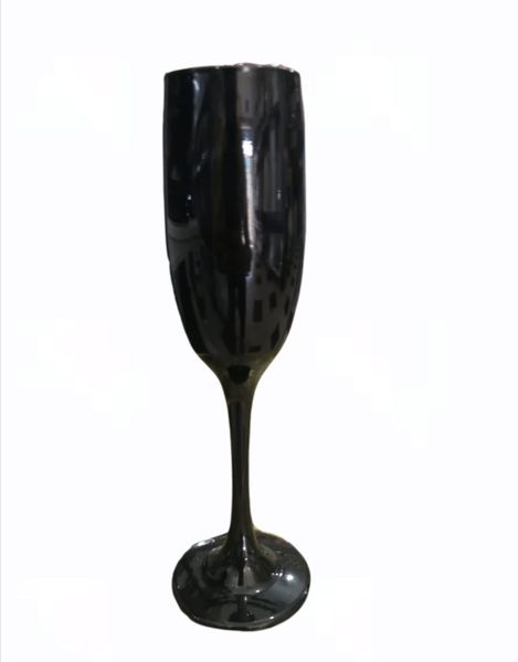 Wine Glasses 190ml Black (set Of 6)