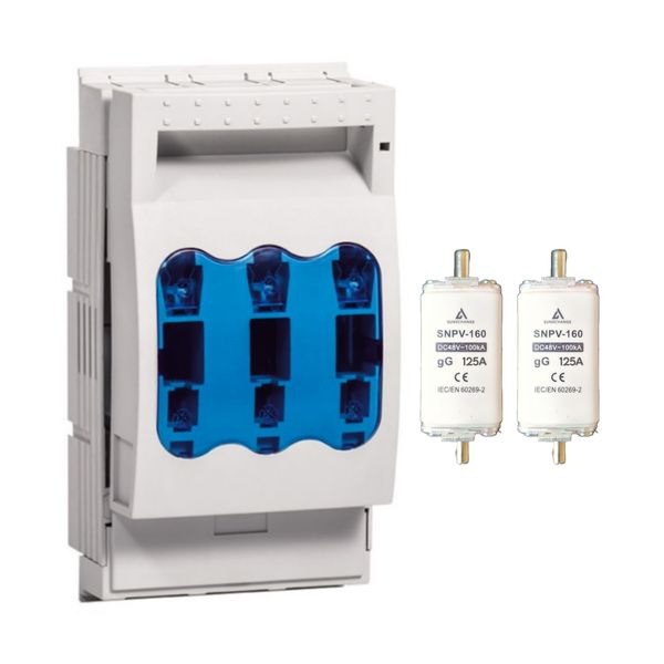 Fivestar 3 Pole Battery Disconnect Fuse Box + 2 Battery Fuses 125A