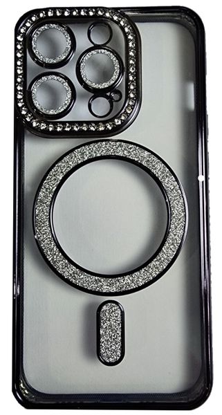 Clear Silicone - MagSafe - Protective Cover - DIAMOND RANGE - iPhone 15 Pro Max
