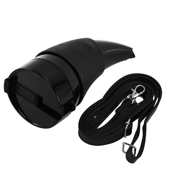 Goat Horns Mug 230ML Stainless Steel Vacuum Cup with Rope-Black