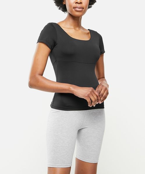 Women's Dailyfriday Multi-Cross Back Yoga Top - Black