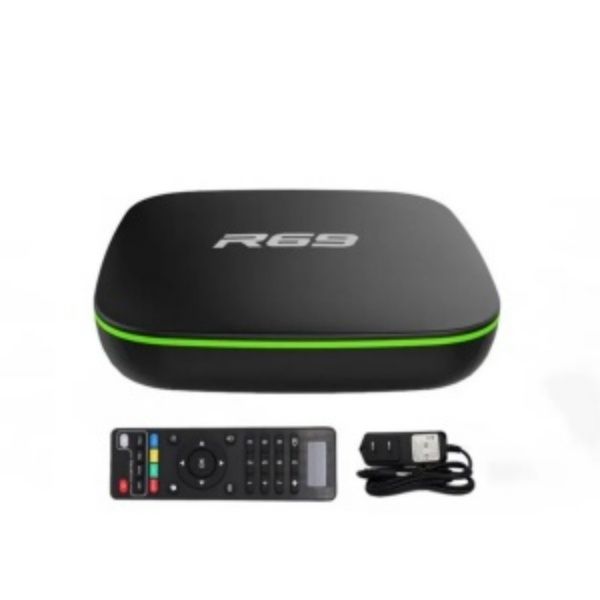 R69 smart tv box 8k HD quad-core 1080p support youtube/netflix