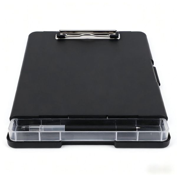 (70 ) Black A4 Clipboard with Pen Holder &amp; Document Tray