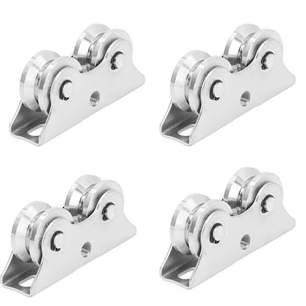 Heavy-Duty Double V-Groove Slide Gate Roller