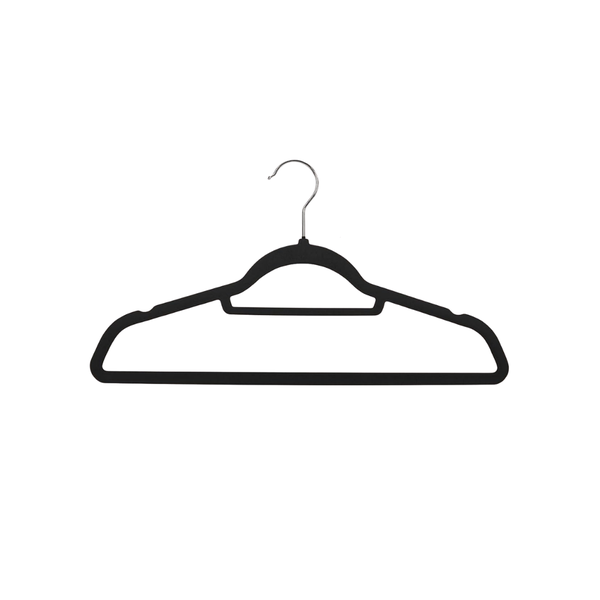 Decorum &amp; Co - Noir Non-Slip Velvet Hangers