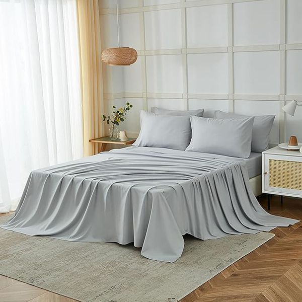 Sheets &amp; Pillowcase Set -2 Bed Sheets with 2 Pillow Cases Size:Queen 4 Pieces