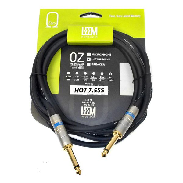 Leem HOT-7.5SS - Jack To Jack Cable (7.5FT)