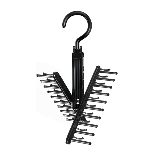 360 Degree Swivel Space Saving X 20 Tie Rack Holder