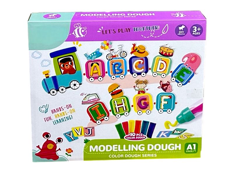 Alphabet Modeling Dough Set - Hands-On Educational Learning Kit - Set of 48