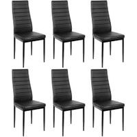 Dining Room Chairs - 6 Pack - Faux Leather Cover