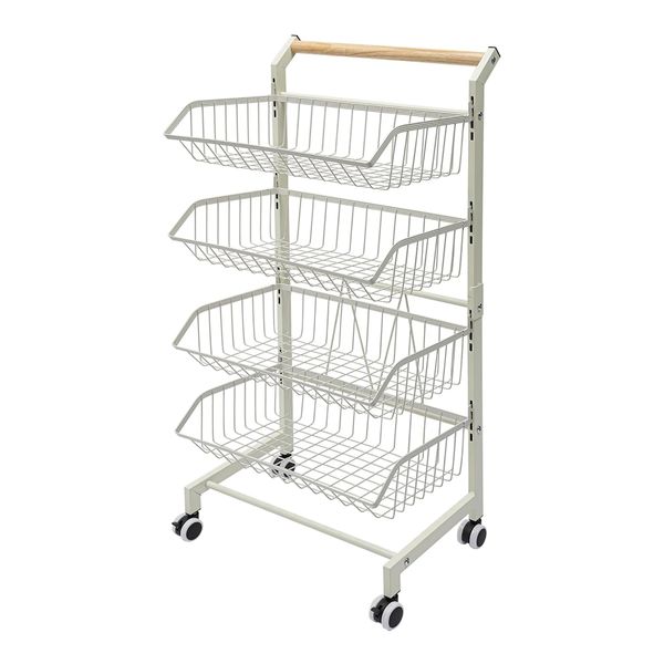 Multifunctional Storage Trolleys Vegetable Rack With 360 Wheels Provided