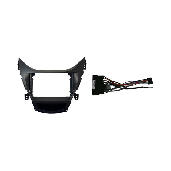 9" Trimplate with SWC Harness Compatible with Hyundai Elantra 2012