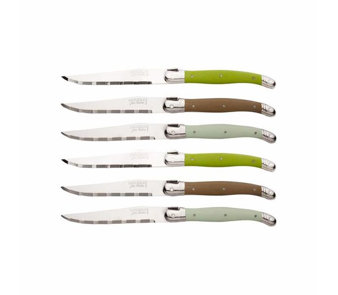 Laguiole by Jean Dubost - France 6 Piece Steak Knife Set - Robinson Mix