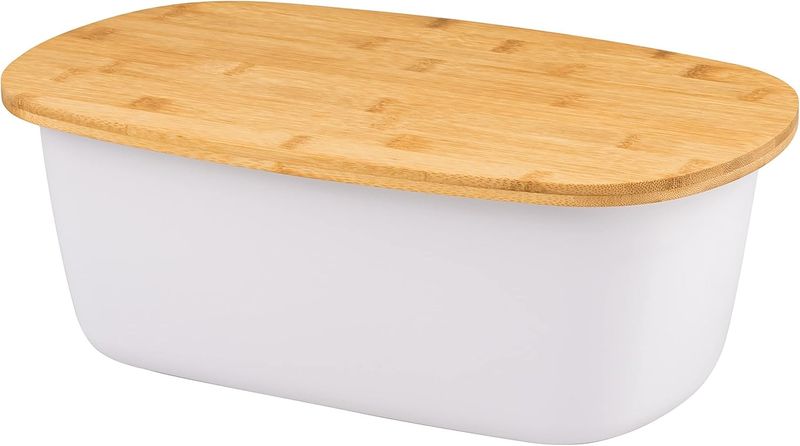 Oval Bread Bin with Bamboo Lid