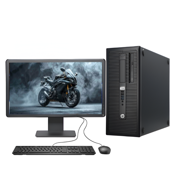 Certified Pre-Owned HP ProDesk 600 G1 MT - Intel i3 4th Gen 8/512 Full Set