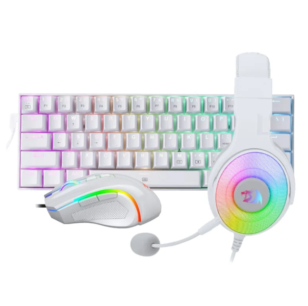 3 in 1 Gaming White Wired Combo