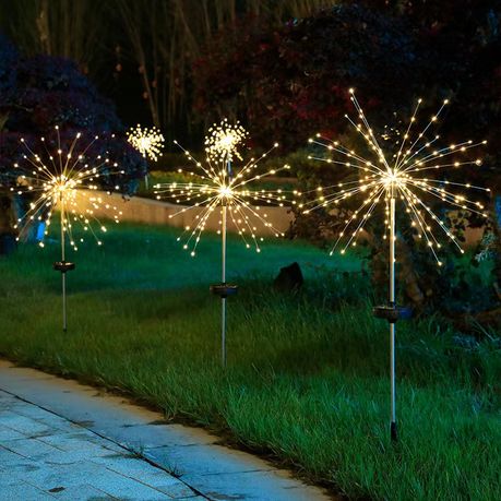 Cheap Solar Fireworks Light Outdoor Waterproof Street Lights