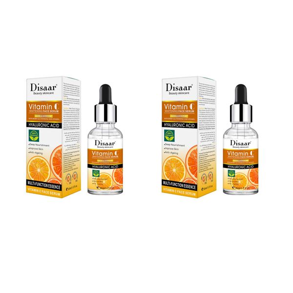 Disaar Vitamin C Brightening &amp; Anti-Aging Face Serum - Pack of 2