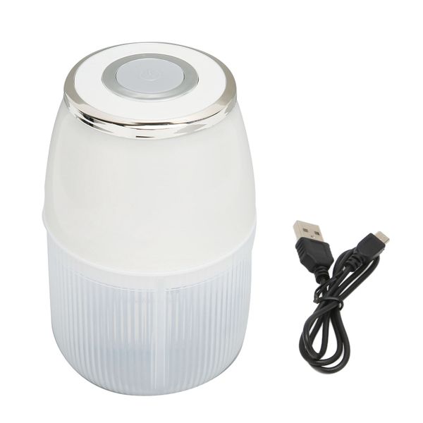 Electric Garlic Chopper 3 Blade Food Garlic Chopper White Silver Plated