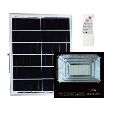 50W Solar Floodlight Portable & Removable Battery Image