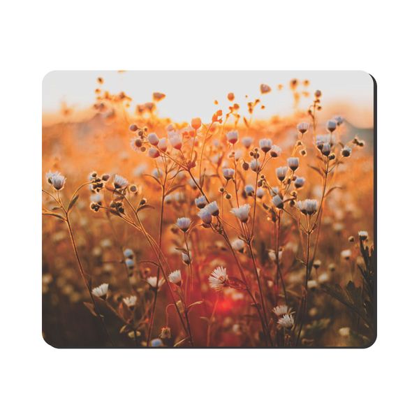 Mouse Pad - White Flower Sunset