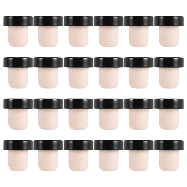 T-Shaped Wine Cork Bottle Stopper for Wine Beer Bottles (Black) 24Piece