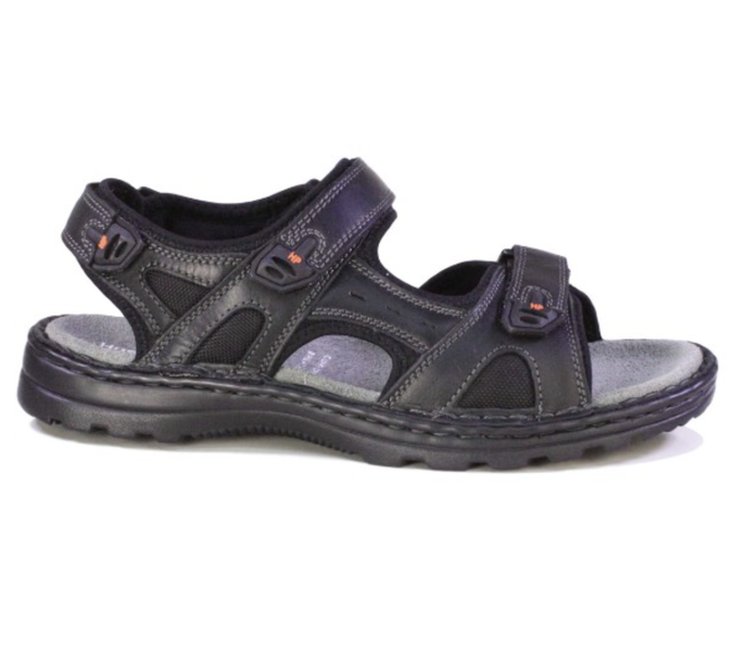 Hush Puppies Men Black Double Self-Fatening Sandal