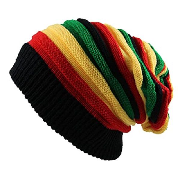 Rasta Striped Beanie