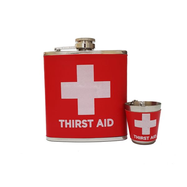 Thirst Aid Stainless Steel Hip Flask Set