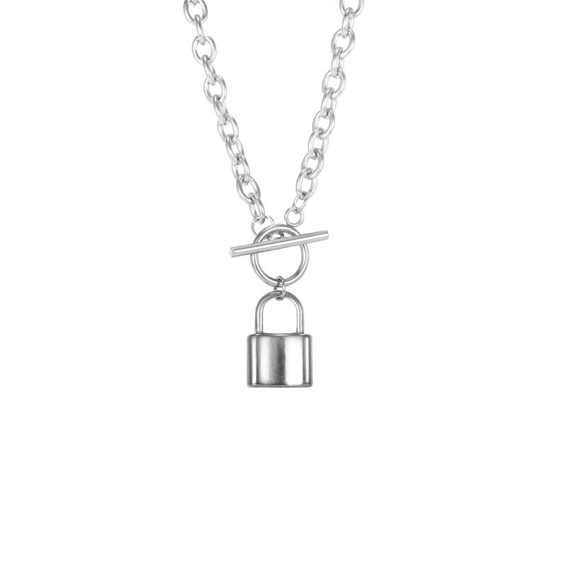 Personality Padlock Pendant Necklace RN10226PLN Buy Online in South Africa