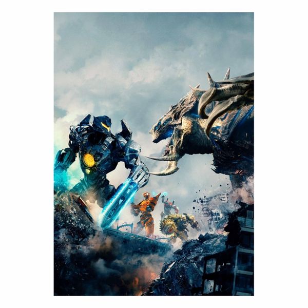 Fighting a Kaiju Pacific Rim - A1 Poster