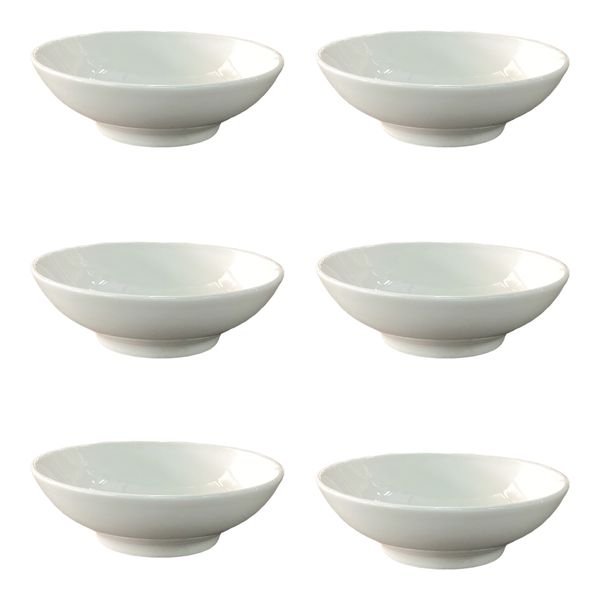 6 Piece Bowl 17x4.5cm White Porcelain