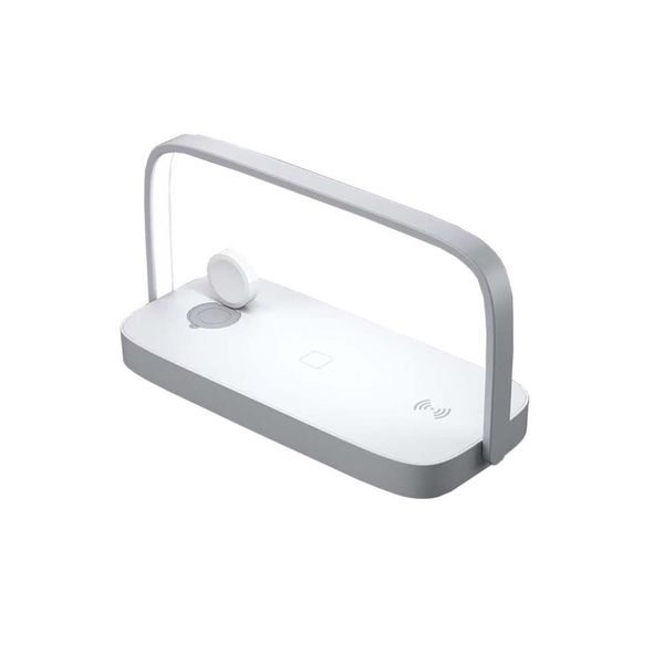 3-in-1 Wireless Charger Phone Watch Headphone Stand Night Light