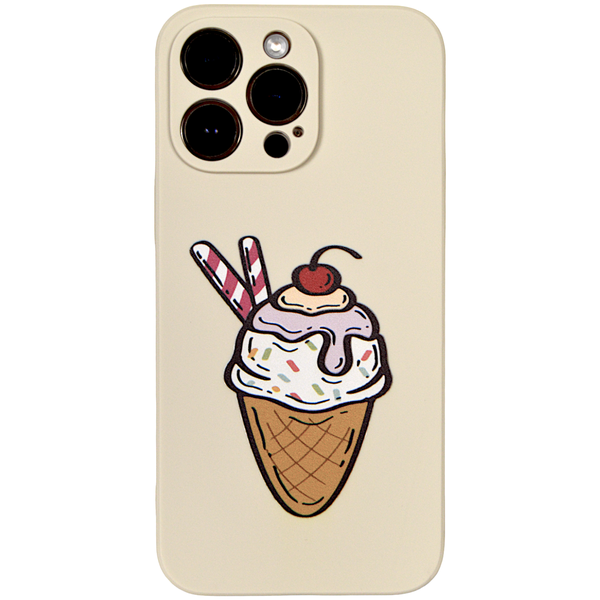 Biscuit - Phone Case with Ice Cream Cone &amp; Pro Cam - Iphone 14 Pro Max