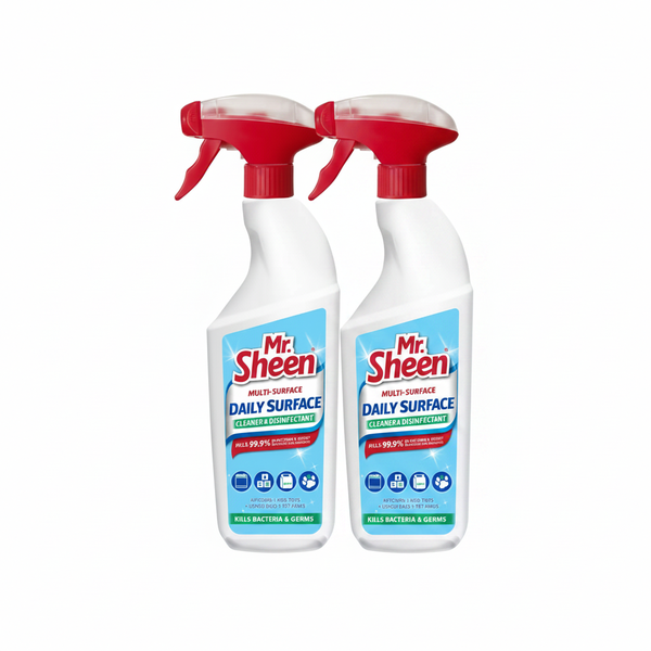 Mr Sheen Multi-Surface Daily Cleaner Disinfectant 500ml - 2 Pack