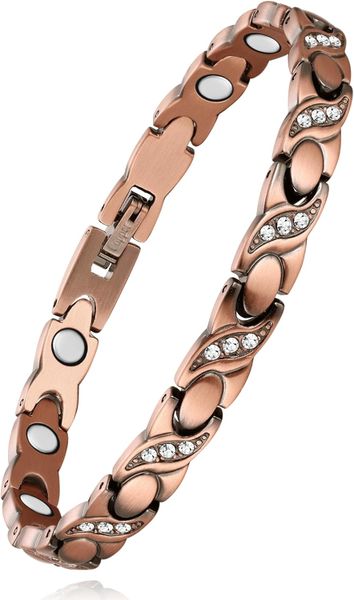 99% Pure Copper Bracelets for Women- Magnetic Bracelet - Adjustable