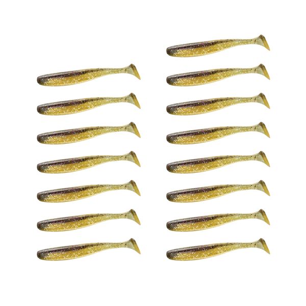 9.5g 12cm T-Tail Soft Lures - 15-piece Paddle Tail Swimbaits for Bass Fishing