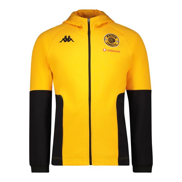 Kappa Men's Kaizer Chiefs Full Zip Hooded Track Jacket - Yellow Saffron