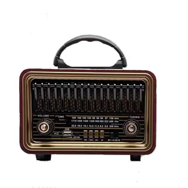 Retro style wood Small radio Speaker