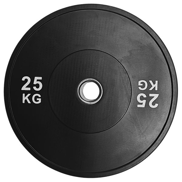 Olympic Rubber Bumper Plate 25KG - Black