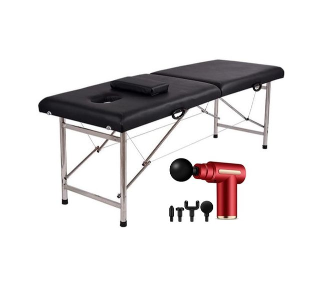 Massage Bed + Mini Massage Gun Complete Relaxation &amp; Recovery Set