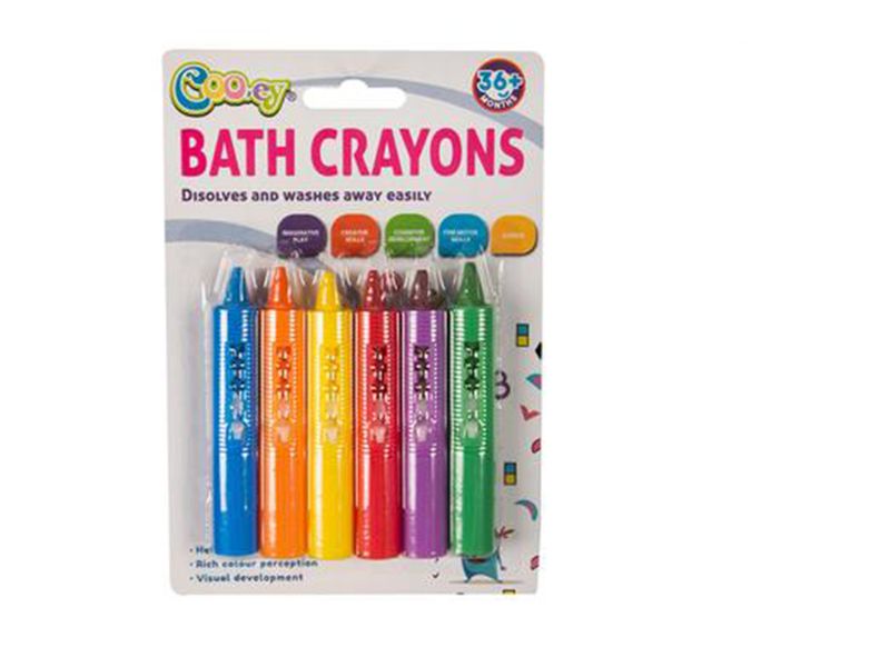 XYZ Brand Baby Bath Bud Crayons 6pc