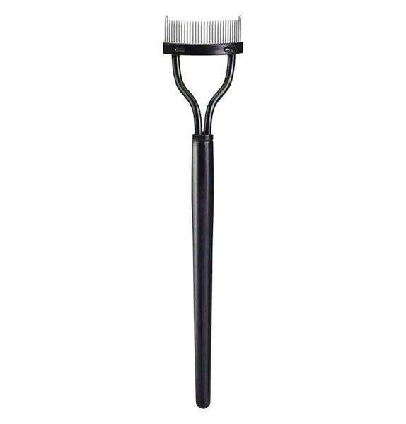 Stainless Steel High-Precision Eyelash Comb - Black