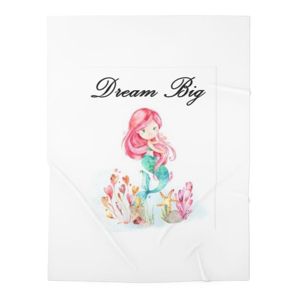 Mermaid Fleece Blanket 70x100cm