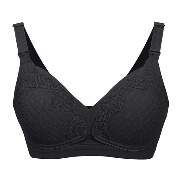 Unicoo Cotton Soft Lace Nursing Bra - Purple - C Cup